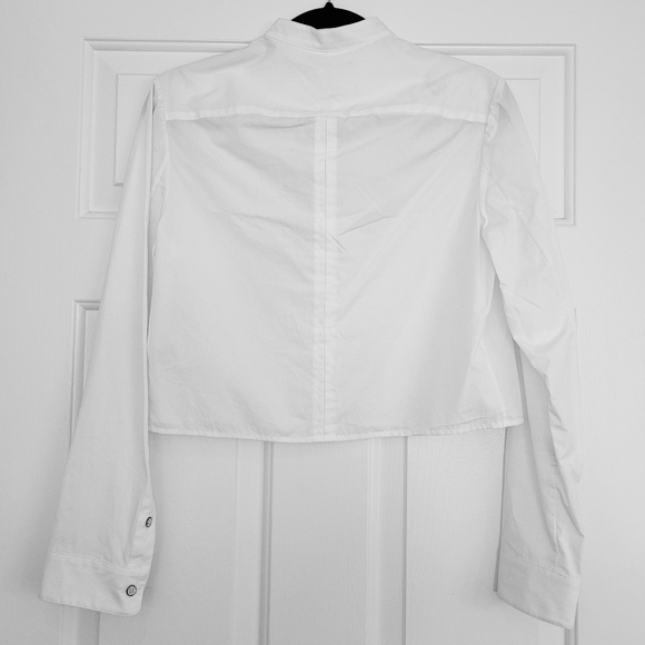 NWT rag & bone White Cotton Poplin Button-Down Shirt Sz XXS - Picture 2 of 6